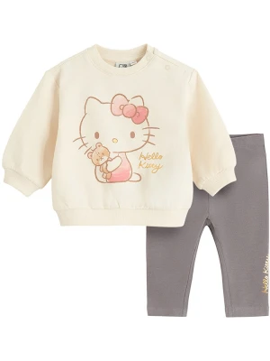 COOL CLUB 2-częściowy zestaw w kolorze szaro-kremowym rozmiar: 74