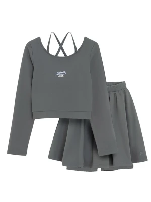 COOL CLUB 2-częściowy zestaw w kolorze szarym rozmiar: 152