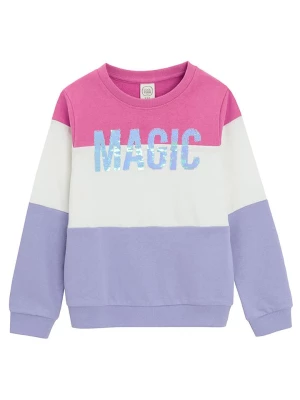 COOL CLUB Bluza w kolorze fioletowo-biało-różowym rozmiar: 104