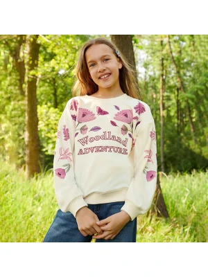 COOL CLUB Bluza w kolorze kremowo-czerwonym rozmiar: 158