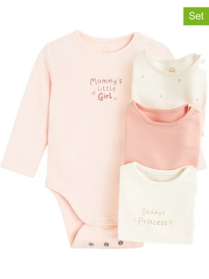 COOL CLUB Body (4 szt.) w kolorze kremowo-jasnoróżowym rozmiar: 62/68