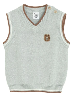 COOL CLUB Kamizelka w kolorze szaro-jasnobrązowym rozmiar: 92