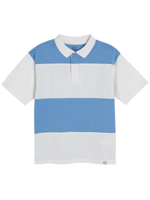 COOL CLUB Koszulka polo w kolorze błękitno-białym rozmiar: 134