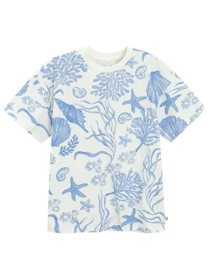 COOL CLUB Koszulka w kolorze błękitno-kremowym rozmiar: 158