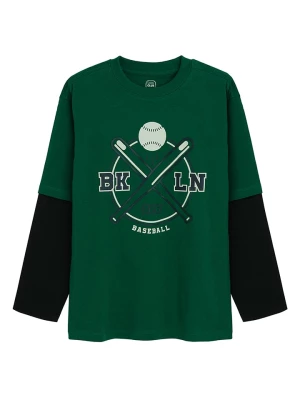 COOL CLUB Koszulka w kolorze zielono-czarnym rozmiar: 146