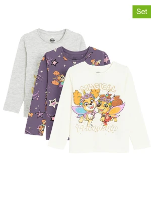 COOL CLUB Koszulki (3 szt.) w kolorze biało-fioletowym rozmiar: 104