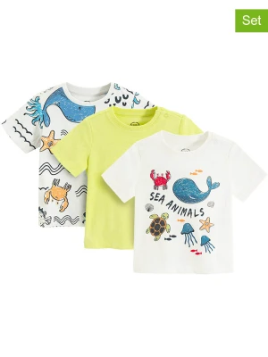 COOL CLUB Koszulki (3 szt.) w kolorze żółtym, białym i niebieskim rozmiar: 92