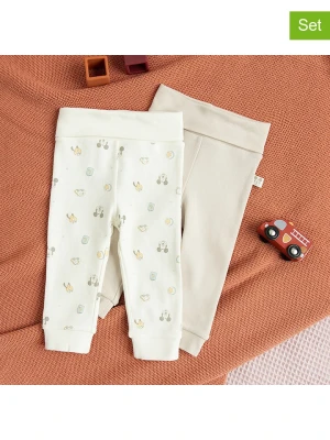 COOL CLUB Legginsy (2 pary) w kolorze kremowym rozmiar: 74