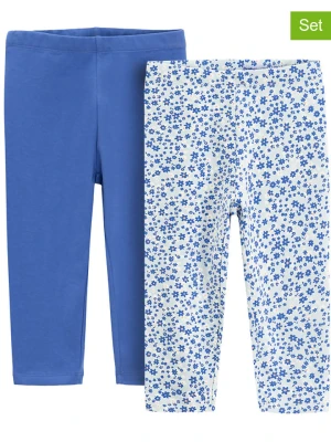 COOL CLUB Legginsy (2 pary) w kolorze niebieskim rozmiar: 128