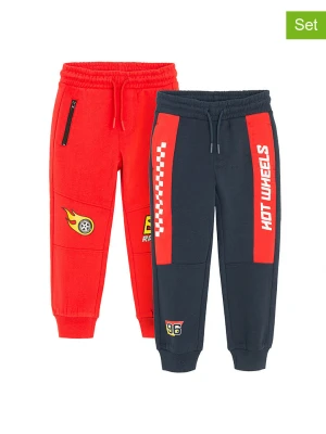 COOL CLUB Spodnie dresowe (2 pary) w kolorze czerwono-granatowym rozmiar: 104