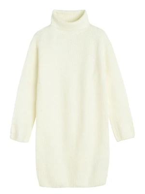 COOL CLUB Sukienka dzianinowa w kolorze kremowym rozmiar: 146