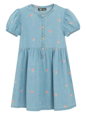 COOL CLUB Sukienka dżinsowa w kolorze błękitno-pomarańczowym rozmiar: 98