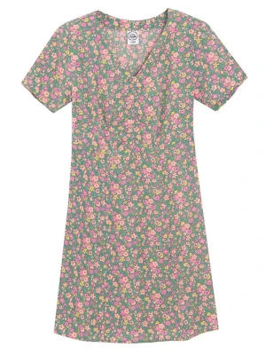 COOL CLUB Sukienka w kolorze ciemnozielono-jasnoróżowym rozmiar: 152