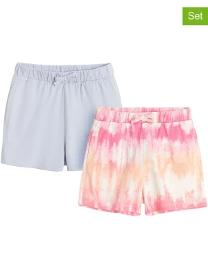 COOL CLUB Szorty (2 pary) w kolorze błękitno-jasnoróżowo-białym rozmiar: 146