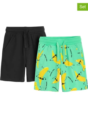 COOL CLUB Szorty (2 pary) w kolorze czarnym i zielonym rozmiar: 104