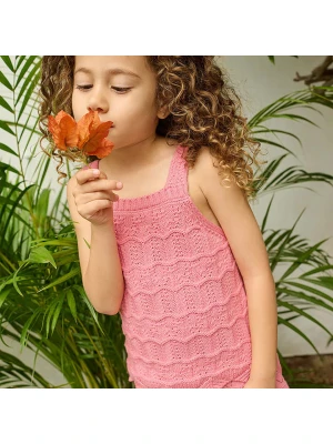 COOL CLUB Top dzianinowy w kolorze jasnoróżowym rozmiar: 128