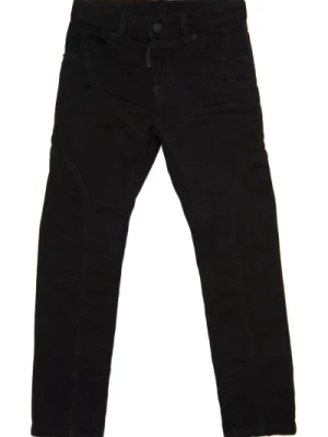 Cool Guy Skinny Jeans z Przetarciami i Logo Icon Dsquared2