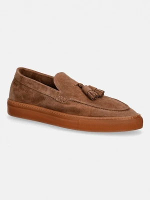 Copenhagen mokasyny zamszowe suede brązowy