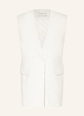 Copenhagen Muse Blezerowa Kamizelka Oversize Cmbrie Waiscoat weiss