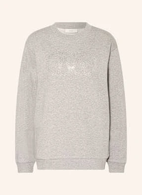 Copenhagen Muse Bluza Nierozpinana Cmelva Z Ozdobnymi Kamykami grau