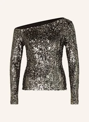 Copenhagen Muse Bluzka Z Odkrytymi Ramionami Cmsequins silber