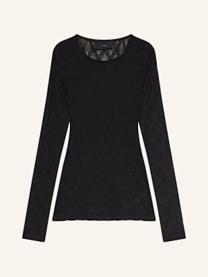 Copenhagen Muse Koszulka Z Długim Rękawem Cmhanna Z Siatki schwarz