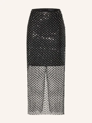 Copenhagen Muse Spódnica Cmdeco Z Siatki Z Cekinami schwarz