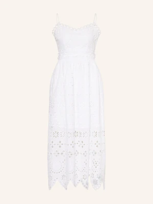 Copenhagen Muse Sukienka Cmgia Z Dziurkowanej Koronki weiss