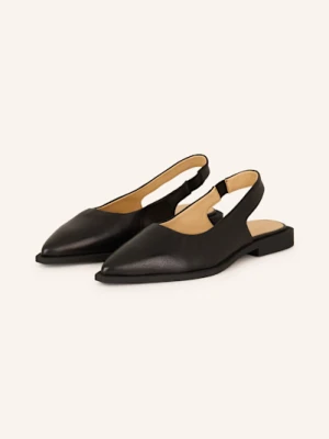 Copenhagen Studios Baleriny Z Odkrytą Piętą cph416 schwarz