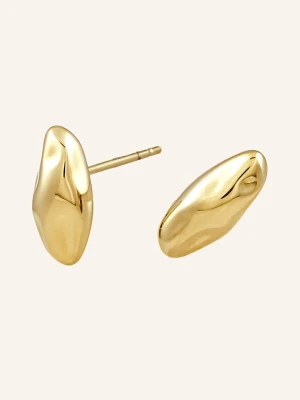 Copenhagen Studios Kolczyki Wkrętki Ze Stali Nierdzewnej gold