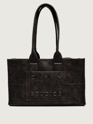 COPENHAGEN STUDIOS Skórzana shopperka CPH 16 brązowy