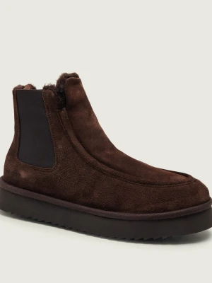COPENHAGEN STUDIOS Śniegowce CPH267M | zamsz | shearling brązowy