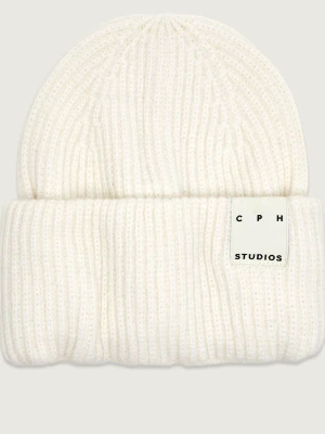 COPENHAGEN STUDIOS Wełniana czapka biały