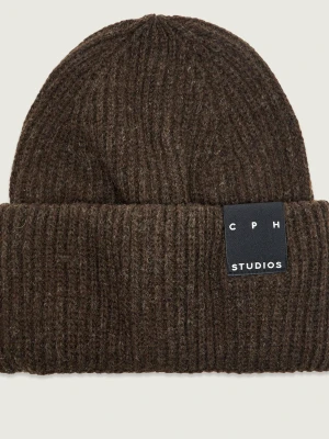 COPENHAGEN STUDIOS Wełniana czapka brązowy