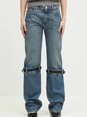 Coperni jeansy Hybrid Denim damskie medium waist COPP32F2014