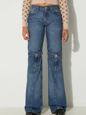 Coperni jeansy Open Knee Jeans damskie high waist COPP55252