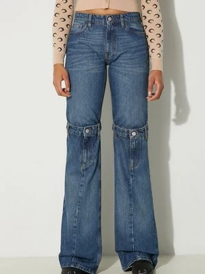 Coperni jeansy Open Knee Jeans damskie high waist COPP55252