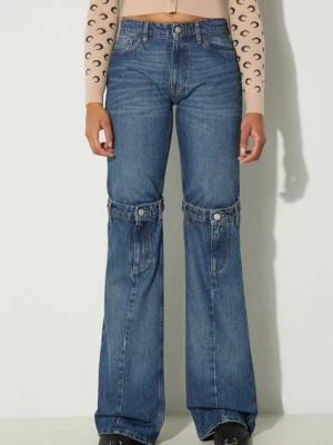 Coperni jeansy Open Knee Jeans damskie high waist COPP55252