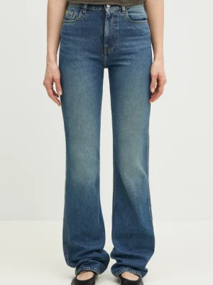 Coperni jeansy Straight Leg Denim damskie high waist COPP78F2022