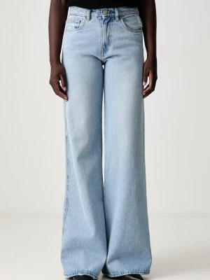 Coperni jeansy wide leg damskie Wide Leg Denim niebieski