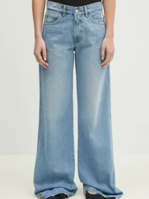Coperni jeansy Wide Leg Denim damskie kolor niebieski COPP95F2008B