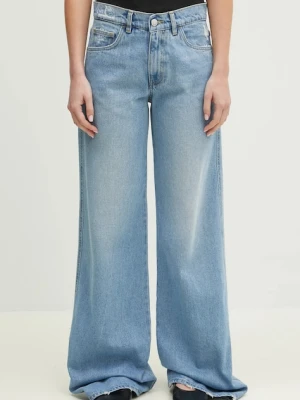 Coperni jeansy Wide Leg Denim damskie kolor niebieski COPP95F2008B