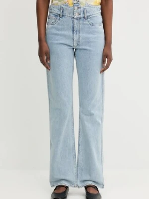 Coperni x Disney jeansy Crown damskie high waist DP133F2024