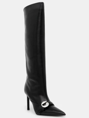 Coperni kozaki skórzane Belt Boot damskie kolor czarny na szpilce COPSH86F6058