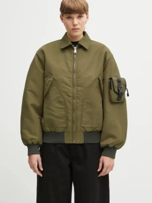 Coperni kurtka Bomber kolor zielony przejściowa COPBL32F3003