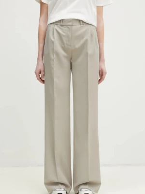 Coperni spodnie Wide Leg Tailored damskie kolor beżowy szerokie high waist COPP90F3004