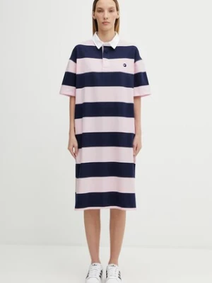Coperni sukienka bawełniana Striped Polo