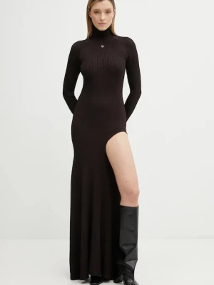 Coperni sukienka Leg Cut-Out Rib Gown