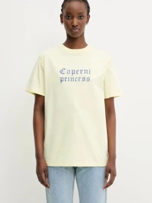 Coperni x Disney t-shirt bawełniany Princess damski kolor żółty DJS03CRF5017