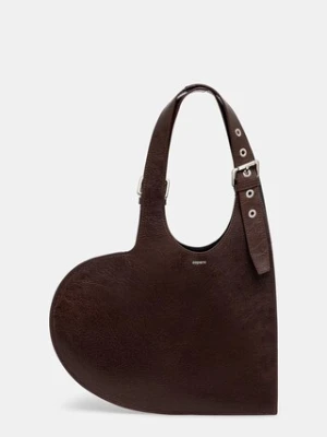 Coperni torebka skórzana Belt Heart Tote kolor brązowy COPBA112F6064